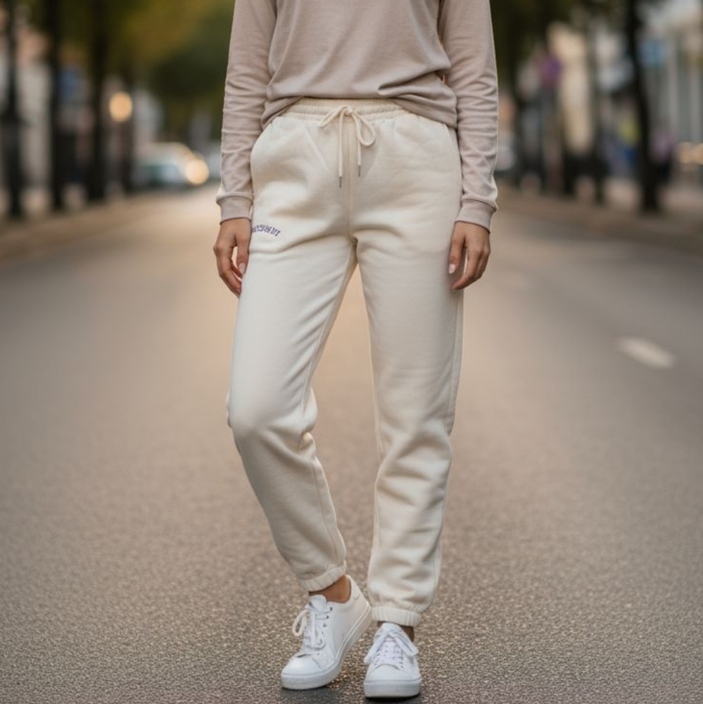 EUC Meshki Size XS Logo Cream Amelia Joggers!